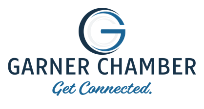 image shows Garner NC Chamber of Commerce Logo